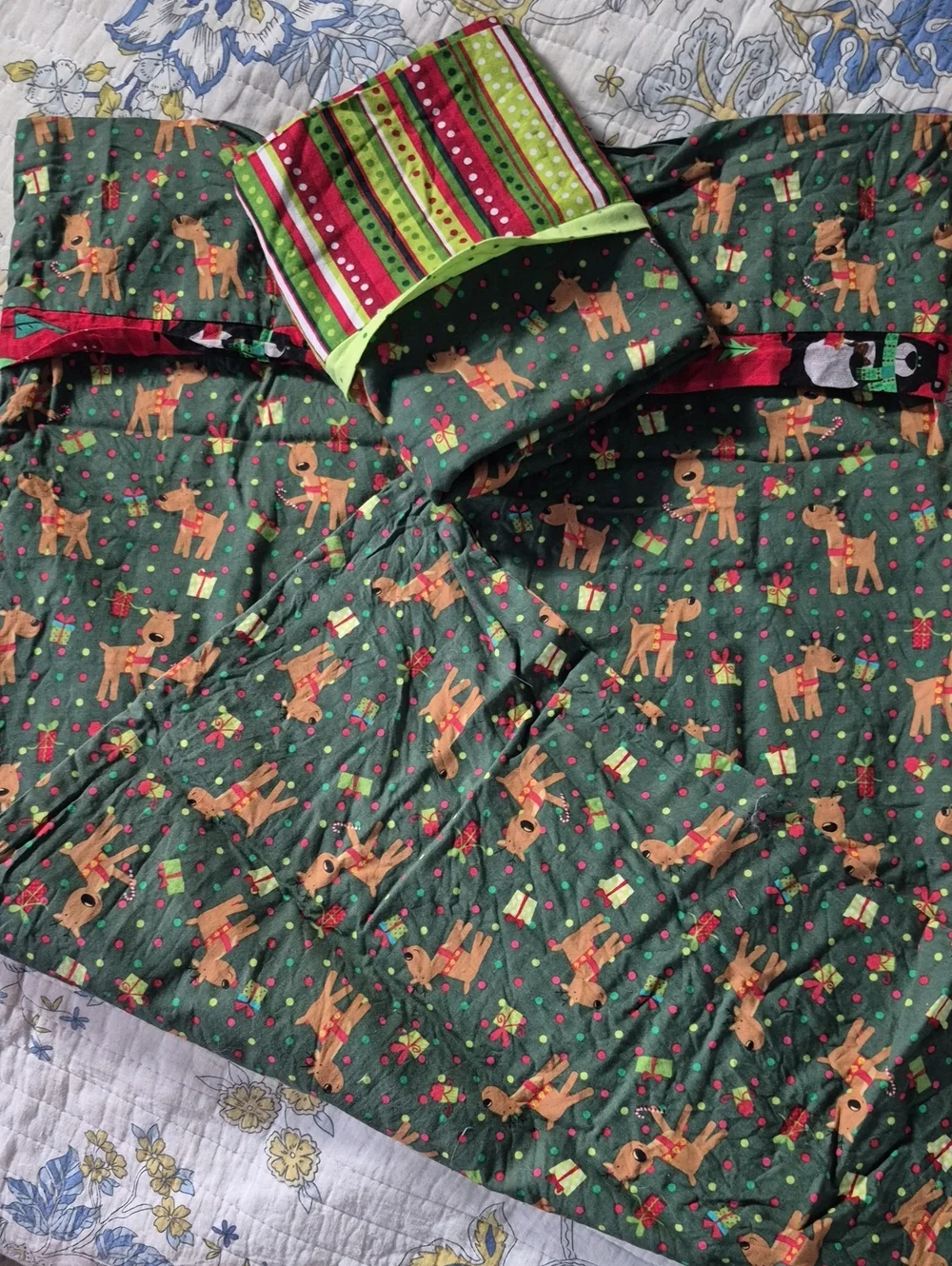 Reindeer Holiday Pillow Cases (2)